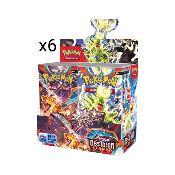 Pokemon TCG - Scarlet & Violet - Obsidian Flames - Sealed Booster Case (6 Booster Boxes)
