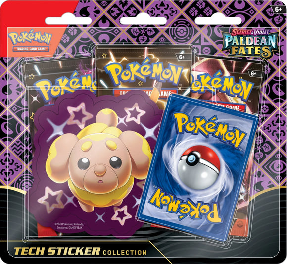 Pokemon TCG - Scarlet & Violet - Paldean Fates - Tech Sticker Collection - Fidough