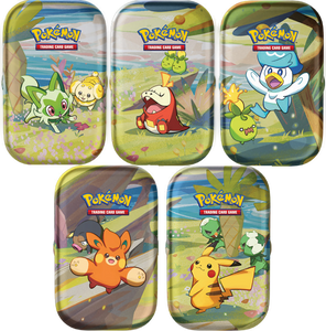 Pokemon TCG - Scarlet & Violet - Base Set - Paldea Friends - Set of 5 Mini Tins