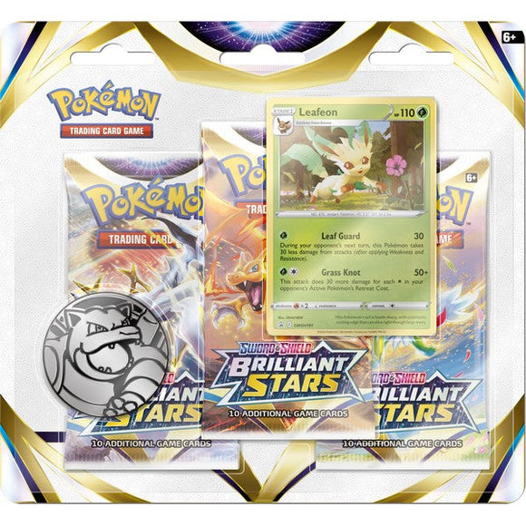 Pokemon TCG - Brilliant Stars - 3 Pack Booster