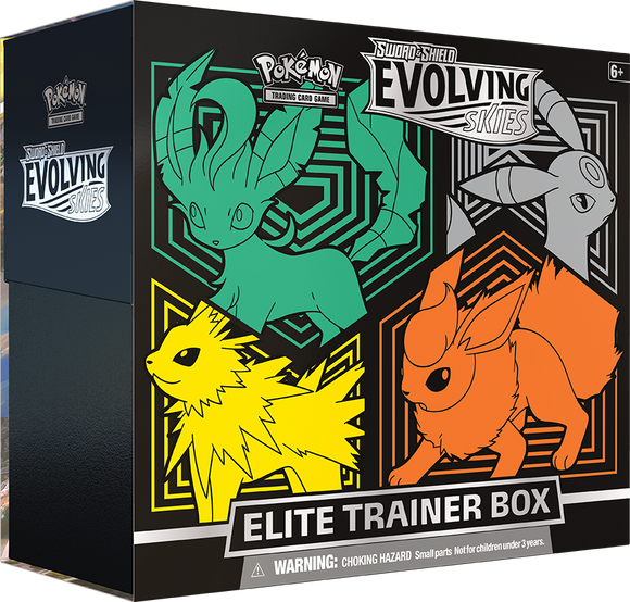 Pokemon TCG - Evolving Skies Elite Trainer Box (ETB) - Leafeon, Umbreon, Jolteon & Flareon