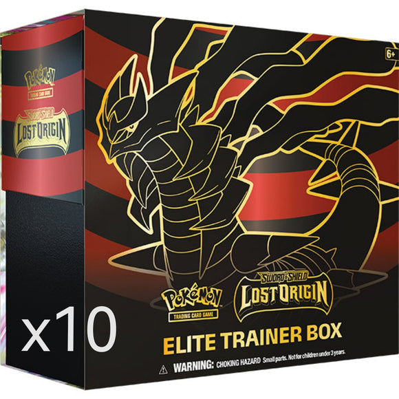 Pokemon TCG - Lost Origin - Sealed Elite Trainer Box Case (10 ETBs)