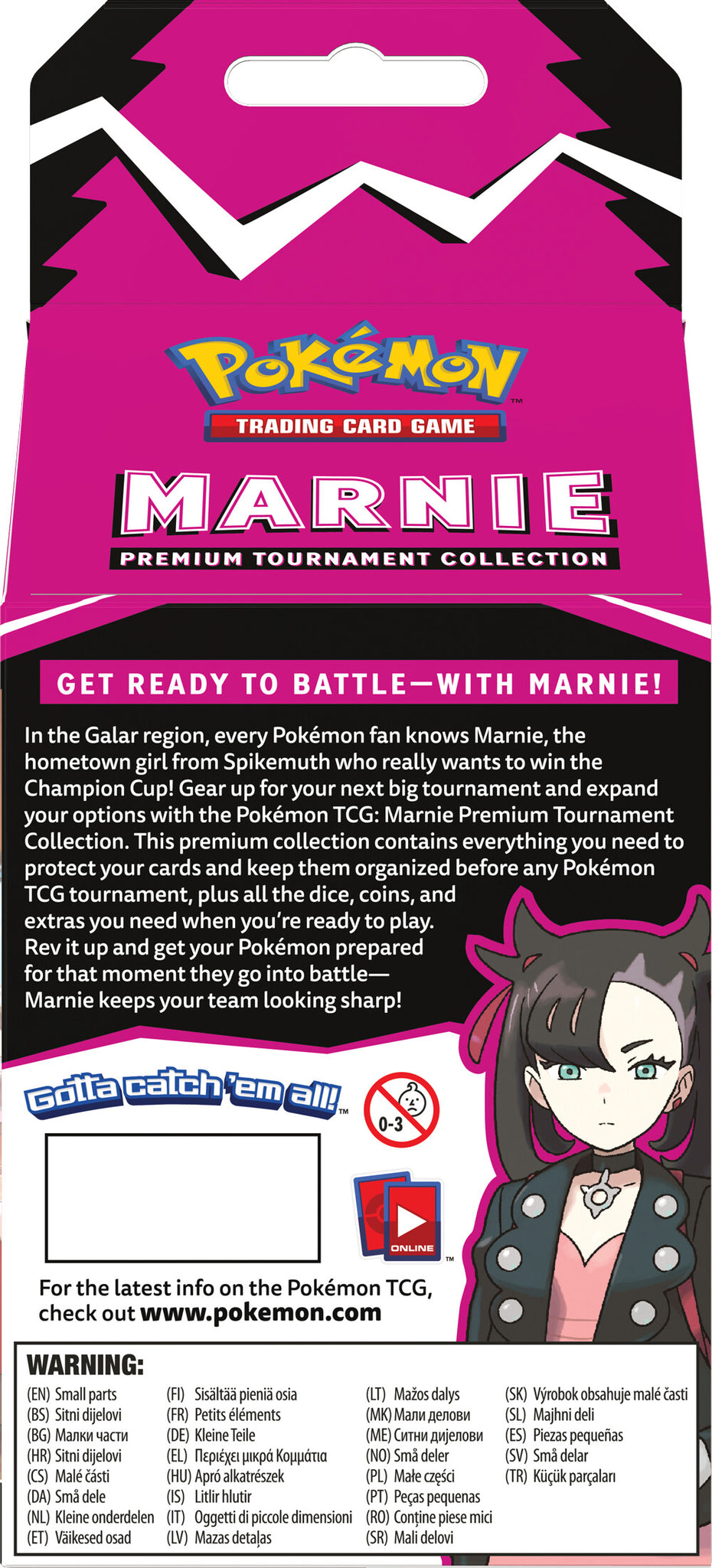 pokmon trading card game marnie premium tournament collection Pokemon Mini-Box Marnie Premium Tournament Collection Pokemon Tcg: Rival Battle Deck: