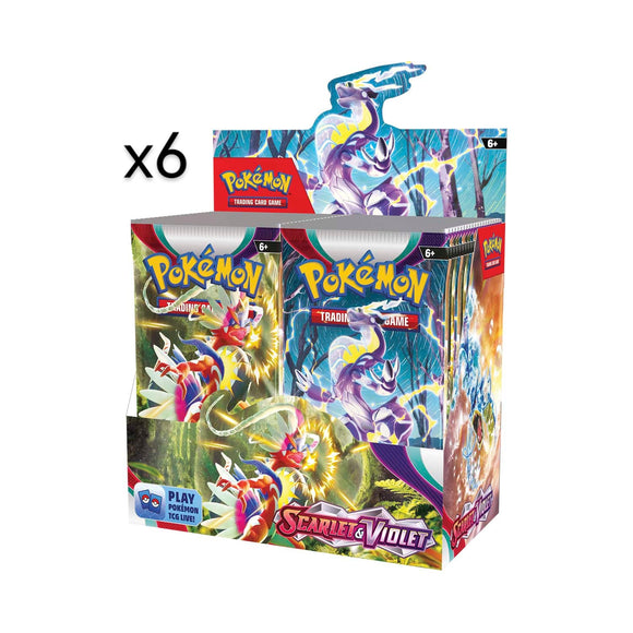 Pokemon TCG - Scarlet & Violet - Base Set - Sealed Booster Case (6 Booster Boxes)