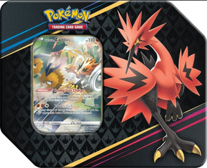 Pokemon TCG - Sword & Shield 12.5 - Crown Zenith - Tin (5 Booster Packs) - Galarian Zapdos