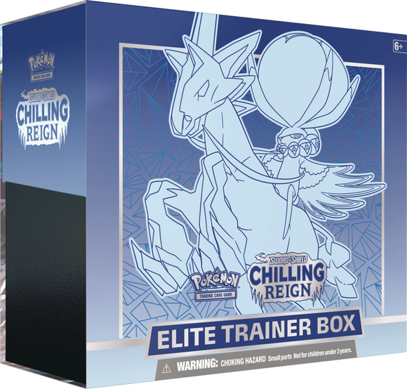 Pokemon TCG - Chilling Reign Elite Trainer Box (ETB) - Calyrex/Glastrier (Blue)