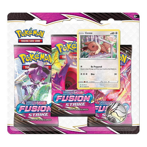 Pokemon TCG - Fusion Strike - 3 Pack Blister - Eevee