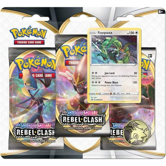 Pokemon TCG - Rebel Clash 3-Pack Blister